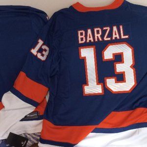 (2)  Fanatic, New York Islanders, Mat Barzal, #13, Jerseys, size 5x,